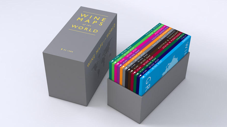 Image of Wine Maps of the World Box Set by De Long Wine